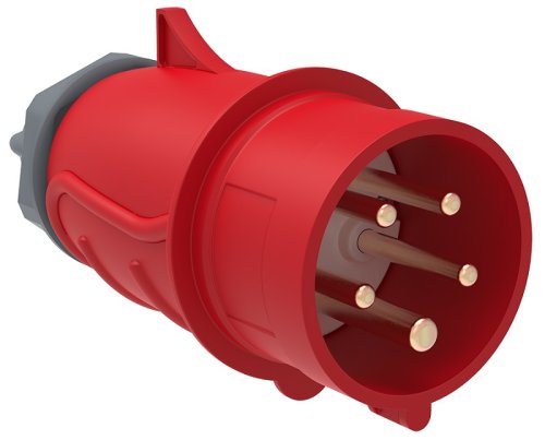 Вилка кабельная переносная IEK Magnum ССИ-025 32А 3Р+РЕ+N 400В IР44 красный картинка 